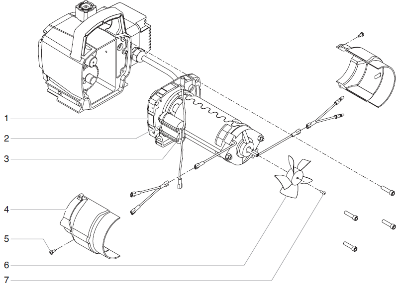 RentSpray 400 Motor assy